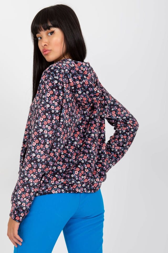 Love Lace Love Lace Women's Zip Front Long Sleeve Sweatshirt Style 169897 in Navy - 3