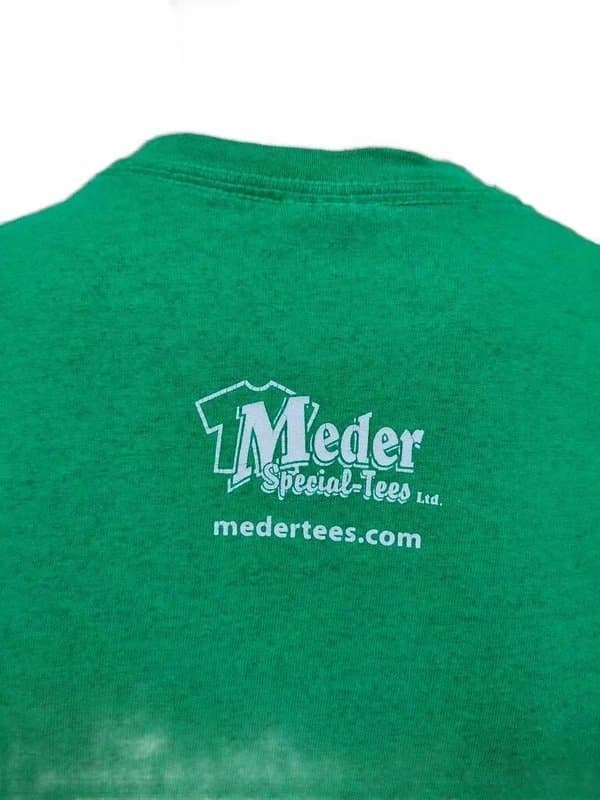 Gildan Gildan Green A Xavier Christmas Tree Graphic T-Shirt Men's Size Small College