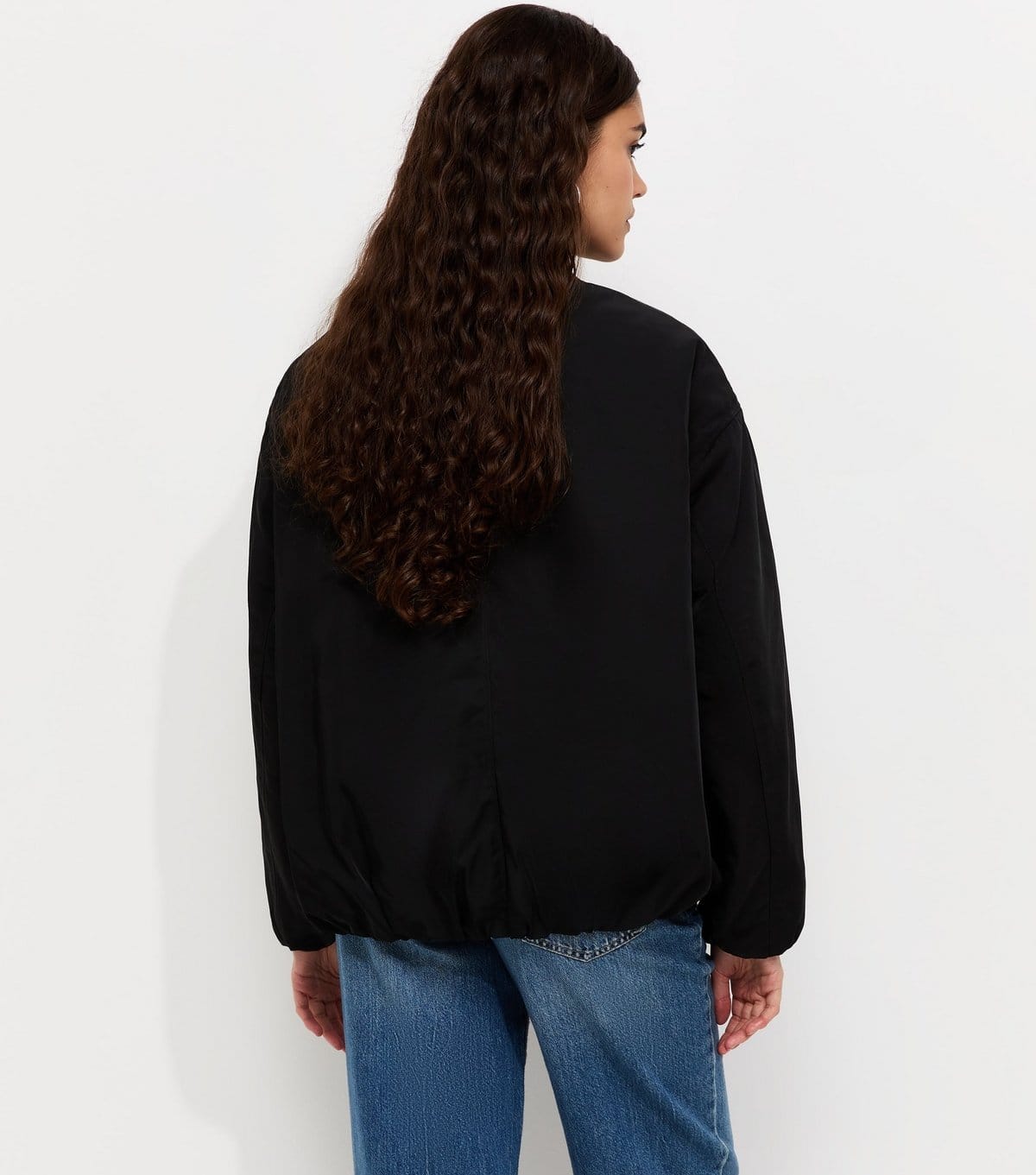 New Look Women's Black Longline Padded Bomber Jacket New Look - 4