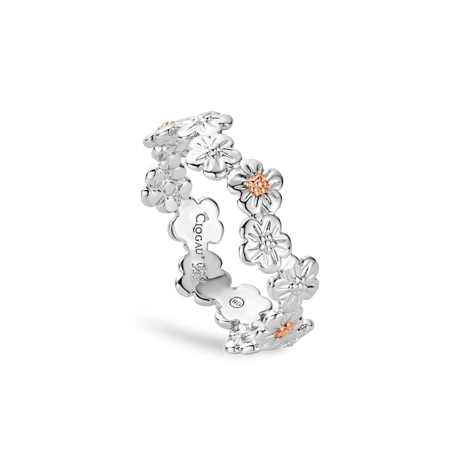Clogau Clogau Women's Nature's Wonder Sterling Silver Forget-Me-Not Ring in Metallics