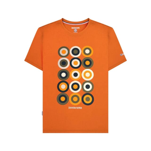 Lambretta Lambretta Men's Mod Target T-Shirt in Burnt Orange - 2