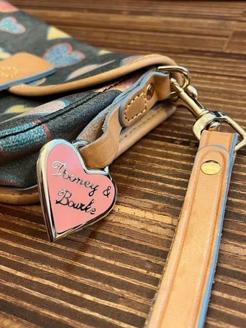 Dooney & Bourke Dooney & Bourke Multicolour Heart Print Wristlet Discontinued Never Used