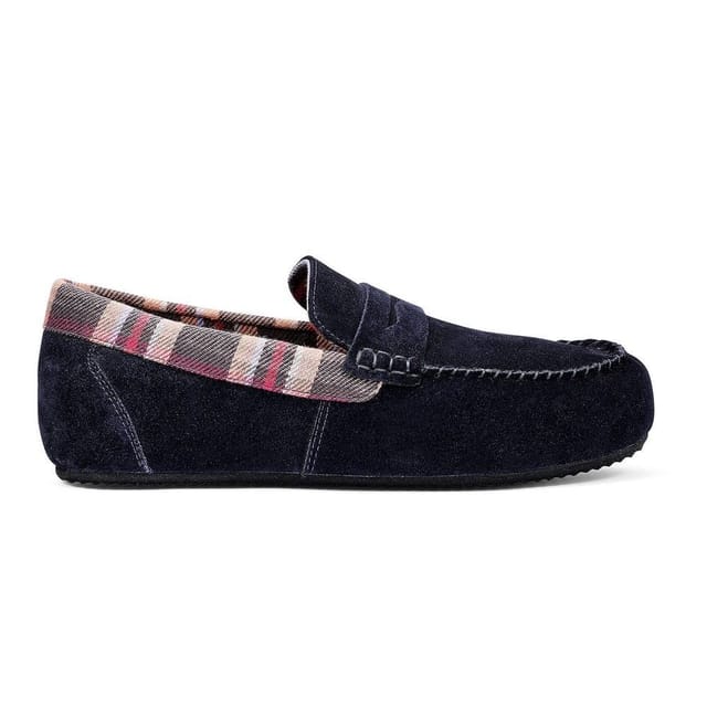 Hotter Hotter Men's 'Solace' Slippers in Dark Navy - 2