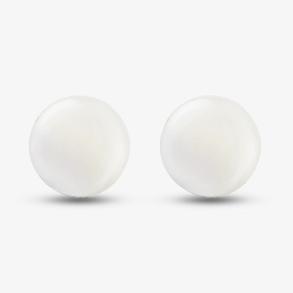 T.H.Baker T.H.Baker Women's 9ct 5 x 5.5mm Drilled Freshwater Pearl Stud Earrings EOZ102SD in White - 2