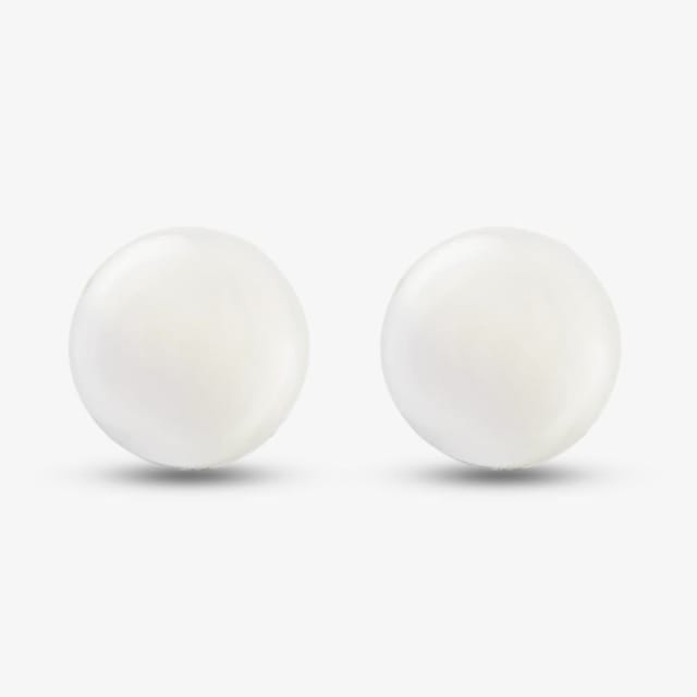 T.H.Baker T.H.Baker Women's 9ct 5 x 5.5mm Drilled Freshwater Pearl Stud Earrings EOZ102SD in White - 2