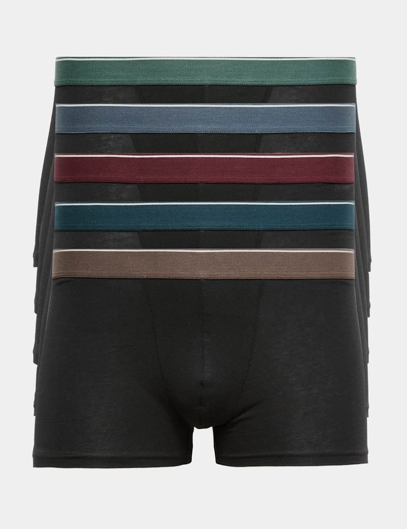 Marks & Spencer M&S 10pk Cotton Stretch Hipsters Black Mix - 1