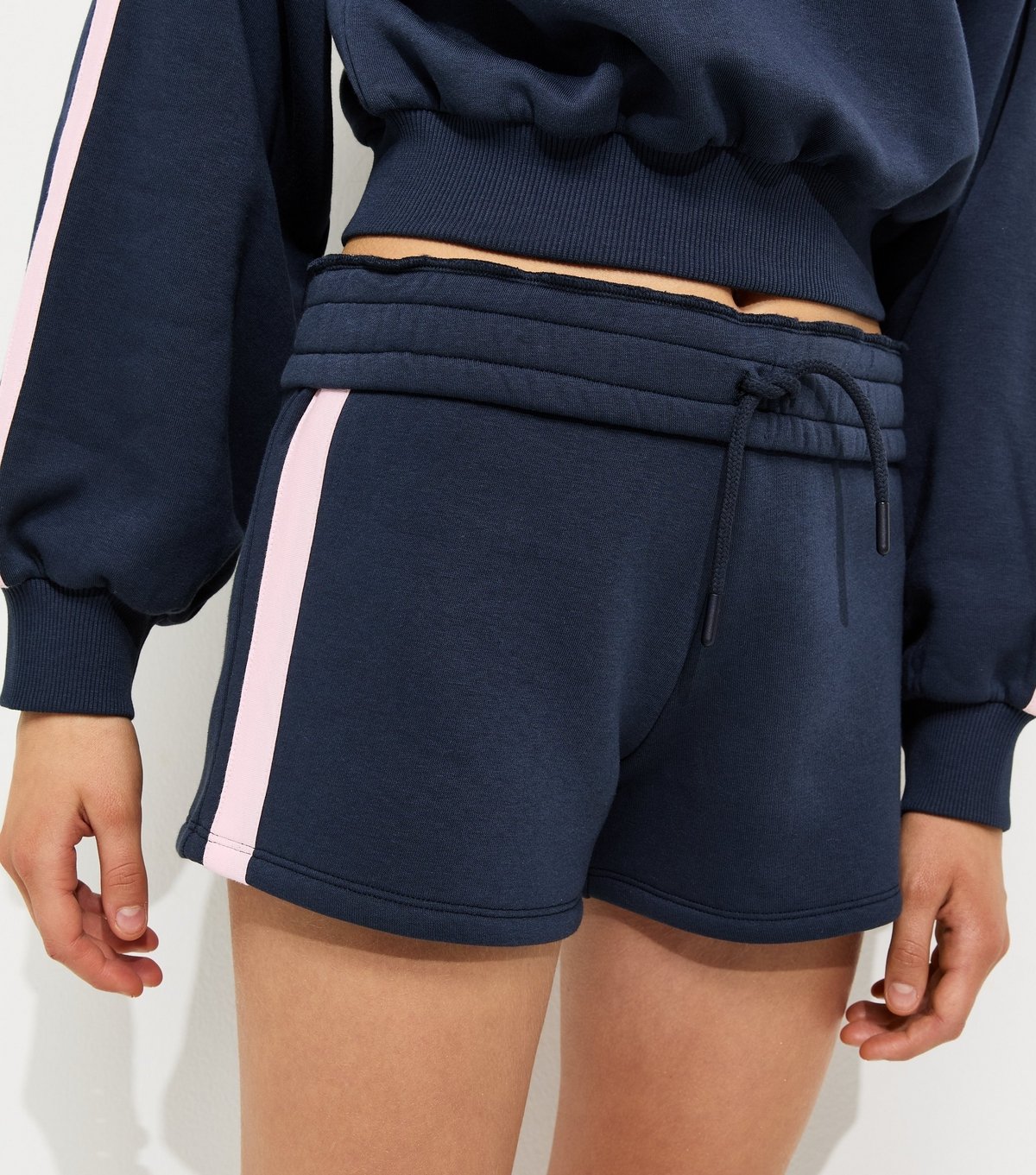 New Look Girls' Navy Side Stripe Drawstring Shorts New Look - 2