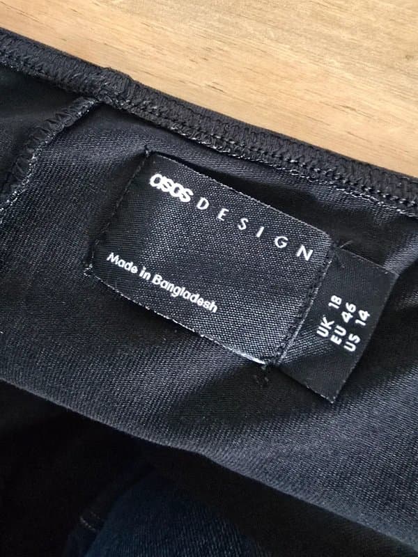 ASOS Design ASOS Design Black Strapless Midaxi Holiday Dress UK 18 BNWOT Ruched Twist Bust 🤍