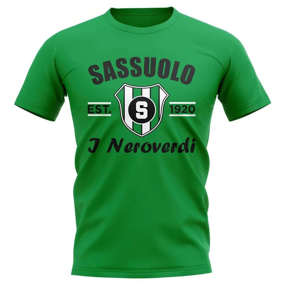 Sassuolo Sassuolo Men's Personalised Established Football T-Shirt in Green