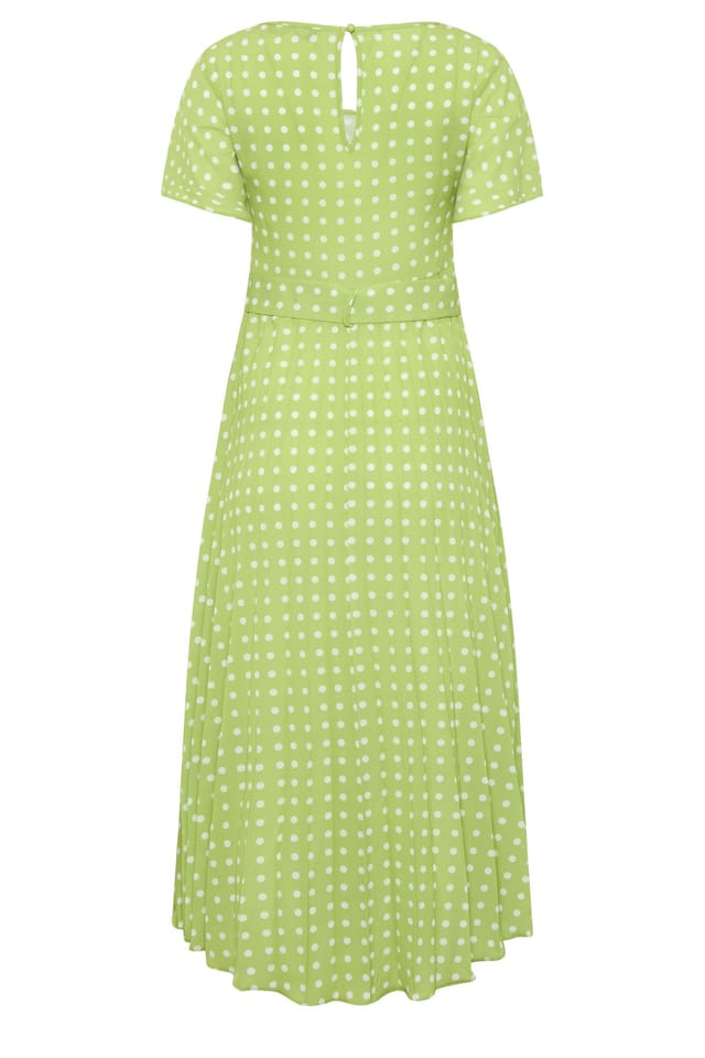 Star By Julien Macdonald Star by Julien Macdonald Women's Polka Dot Angel Sleeve Dress in Bright Green - 3