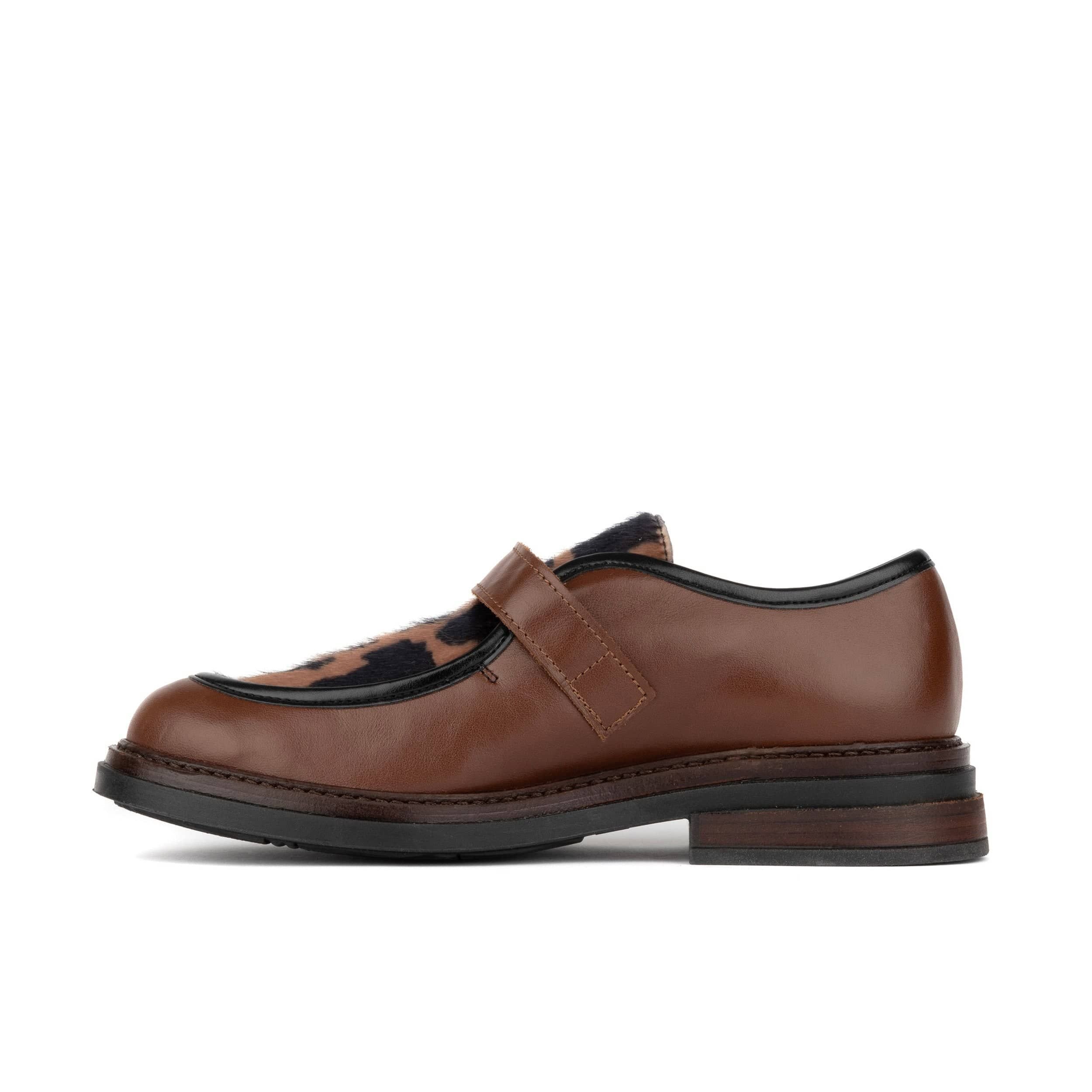 Embassy London Embassy London Women's Strapp - Brown & Cow - 4