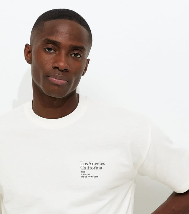 New Look Men's Off White Oversized Observatory Print T-Shirt New Look - 2