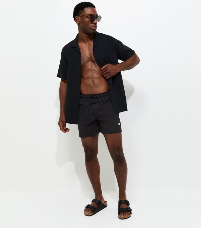 jack & jones Men's Black Regular Drawstring Swim Shorts Jack & Jones New Look - 2