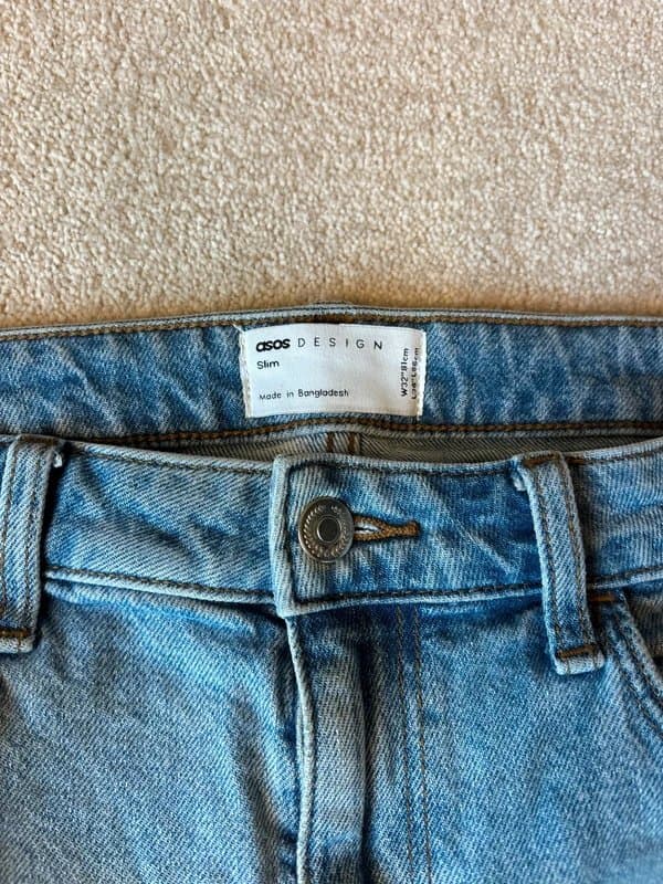 ASOS ASOS Slim Leg Jeans Men’s W32” L34” Light Blue