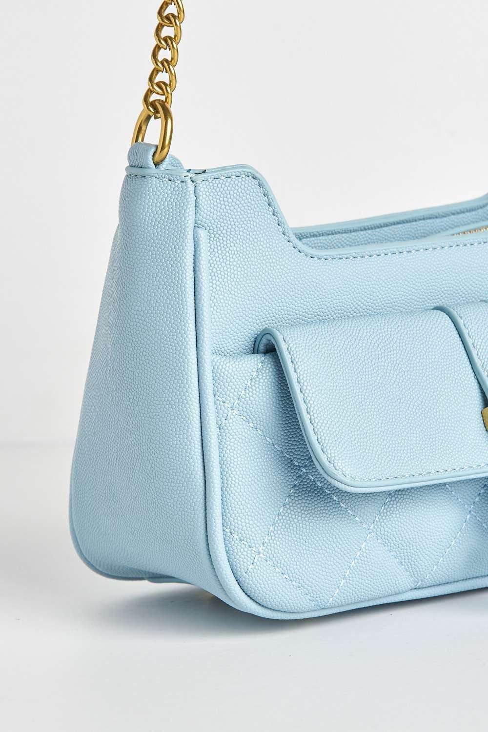 Miss Diva Miss Diva Women's Viiv Carlton Collection Buckle Detail Cross Body Bag in Blue - 2