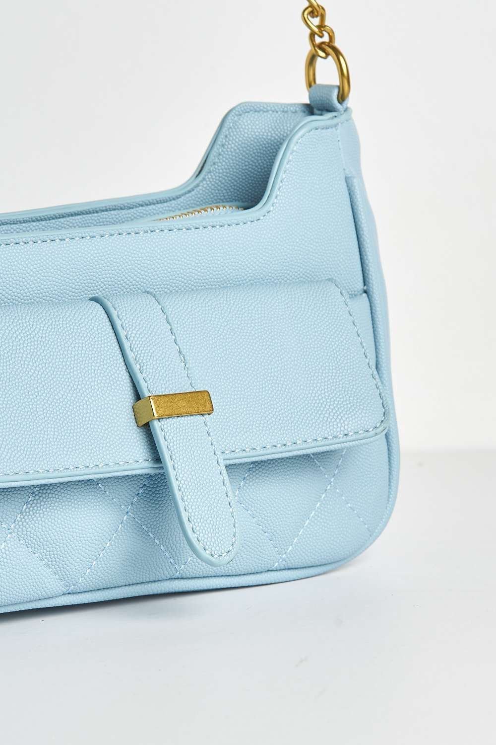 Miss Diva Miss Diva Women's Viiv Carlton Collection Buckle Detail Cross Body Bag in Blue - 3