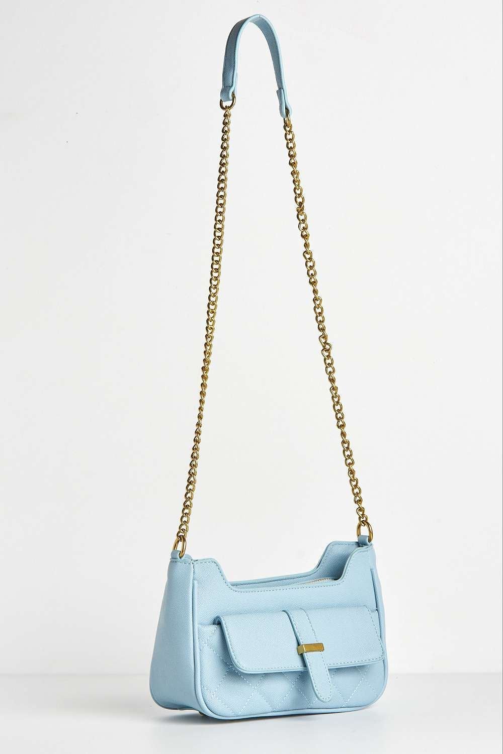 Miss Diva Miss Diva Women's Viiv Carlton Collection Buckle Detail Cross Body Bag in Blue - 4