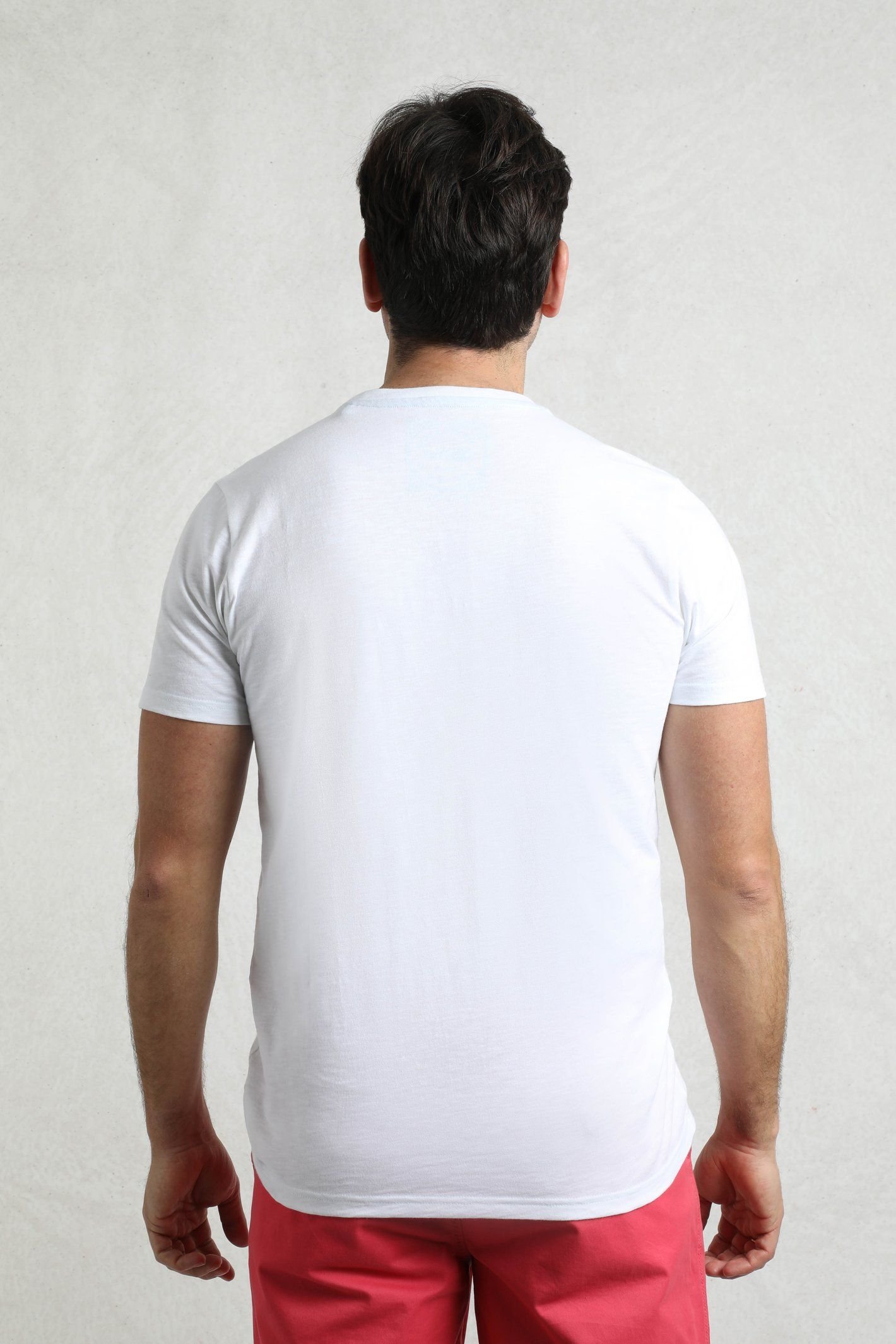 Weird Fish Weird Fish Men's Fished Branded T-Shirt in White - 3