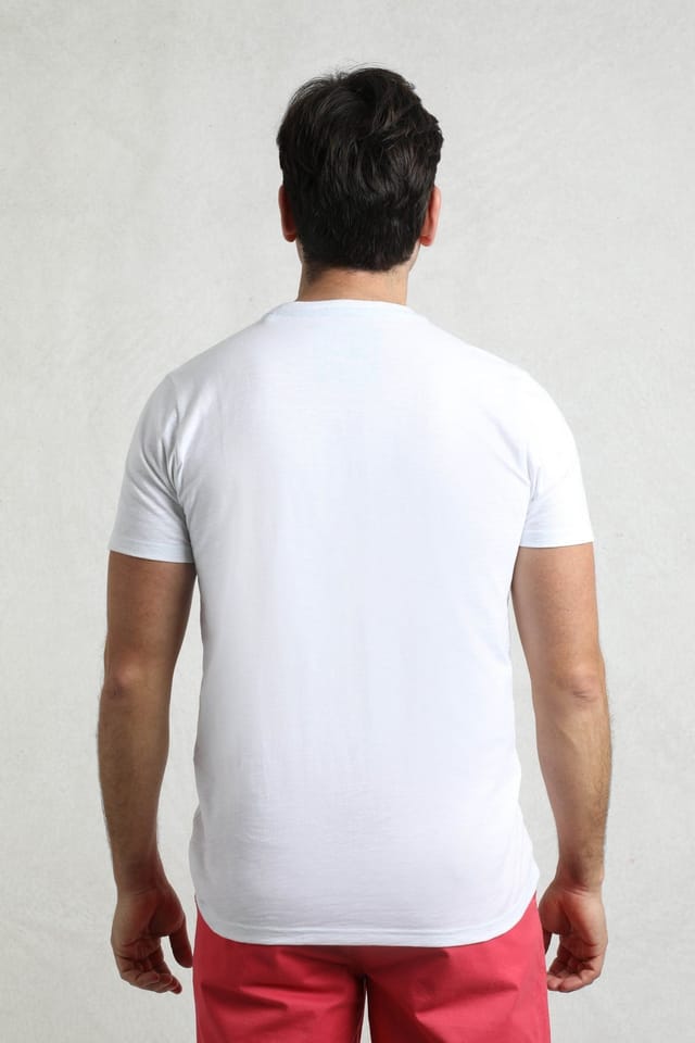 Weird Fish Weird Fish Men's Fished Branded T-Shirt in White - 3