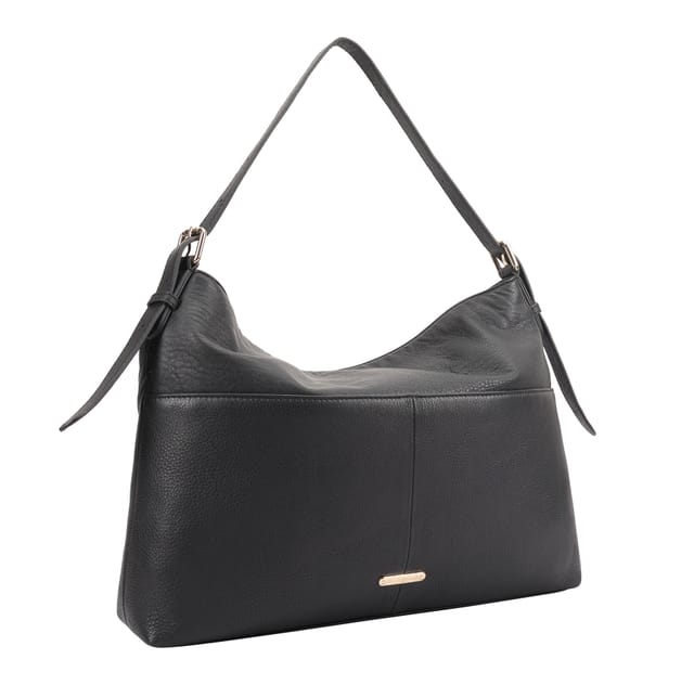 Paul Costelloe Paul Costelloe Women's Cecily Leather Shoulder Bag in Black - 2