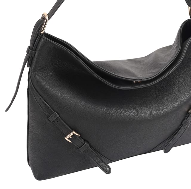Paul Costelloe Paul Costelloe Women's Cecily Leather Shoulder Bag in Black - 3