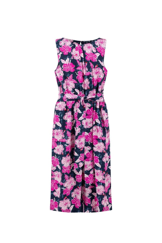 Weird Fish Weird Fish Women's Nalani Printed Viscose Jumpsuit in Pink - 2