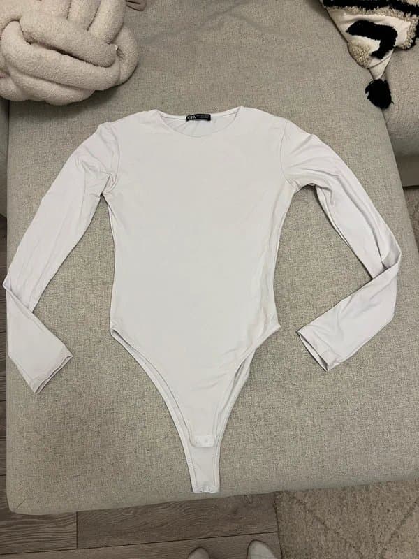 Zara Zara white polyamide bodysuit worn once perfect condition