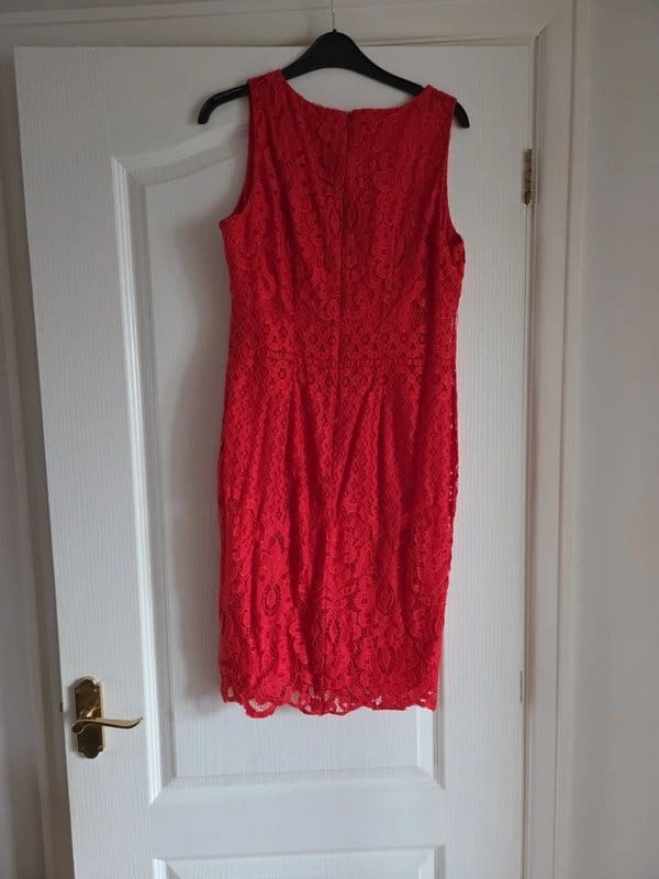 Wallis Red Lace Bodycon Dress