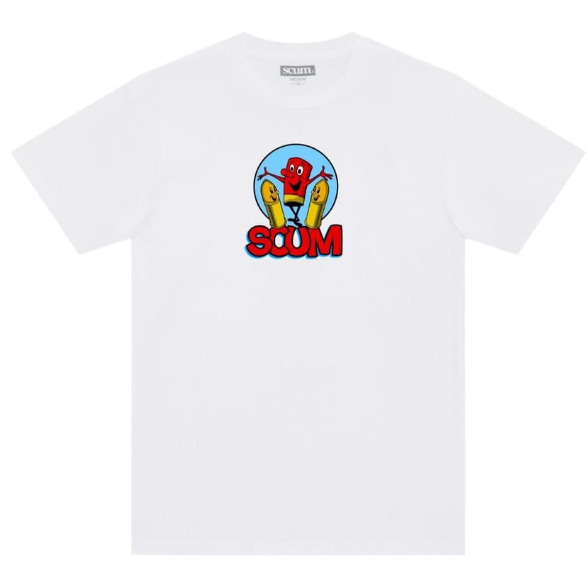 Scum Scum Men's Loaded T-Shirt in White - 1
