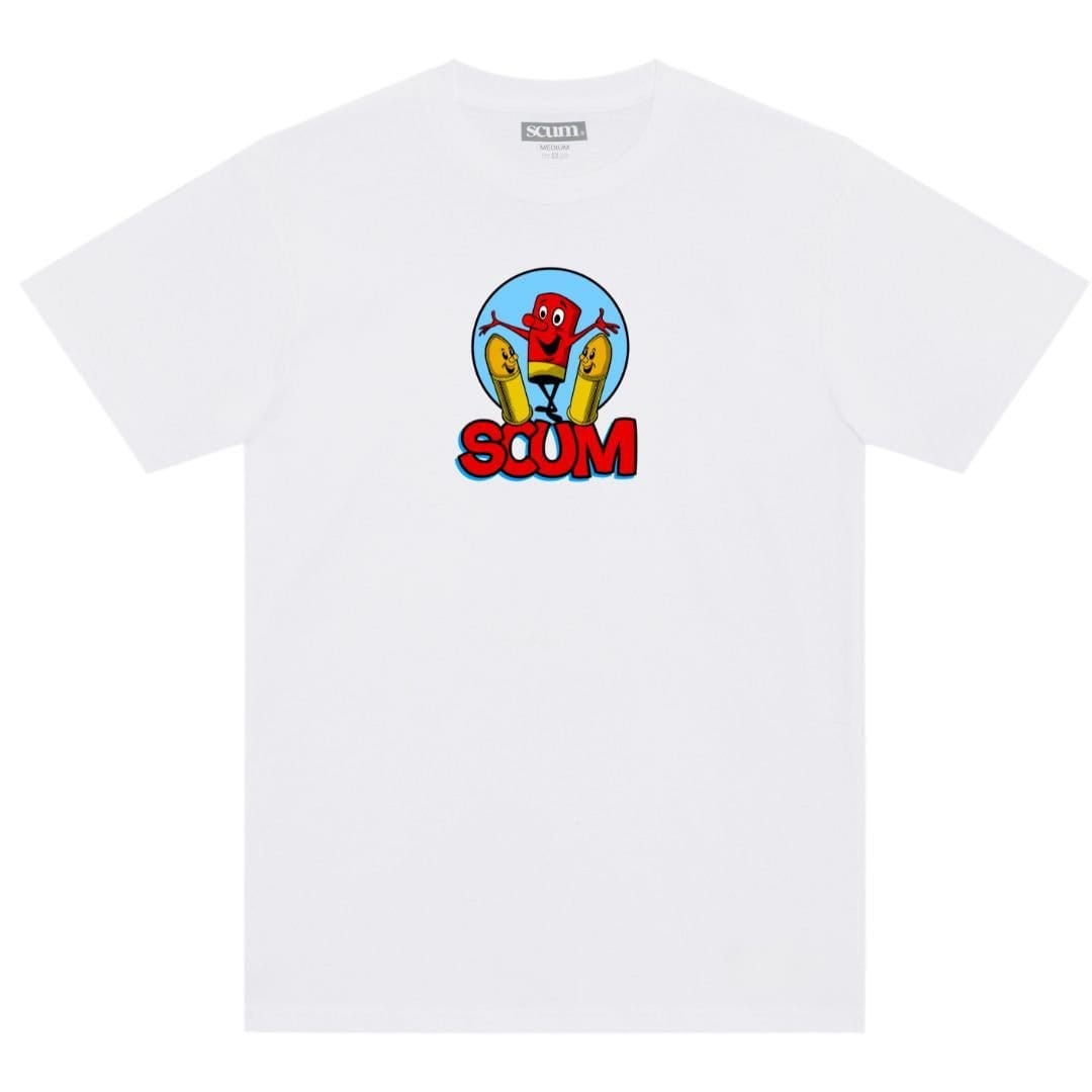 Scum Scum Men's Loaded T-Shirt in White - 1