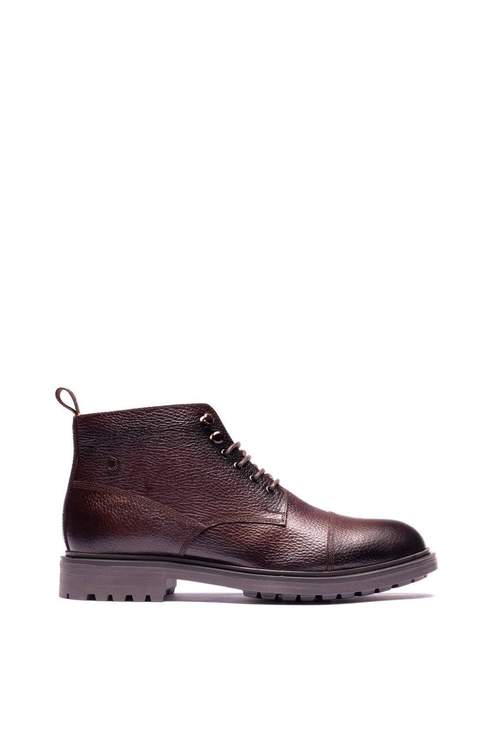 Base London Base London Men's Mercer Toe Cap Boot in Brown - 4