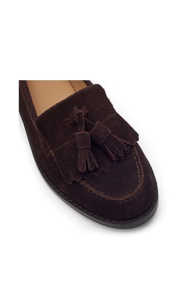 Moda In Pelle Moda In Pelle Women's 'Florana' Suede Loafers in Dark Brown - 2