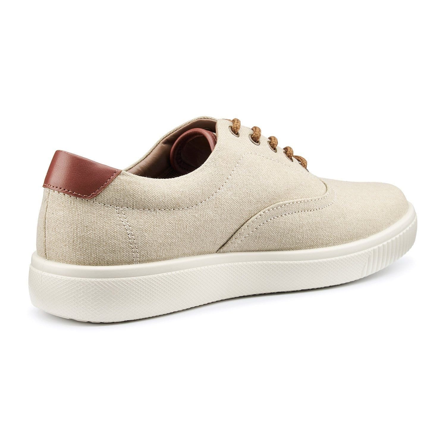Hotter Hotter Men's 'Rowan' Dual-Fit Canvas Shoes in Light Sand - 4