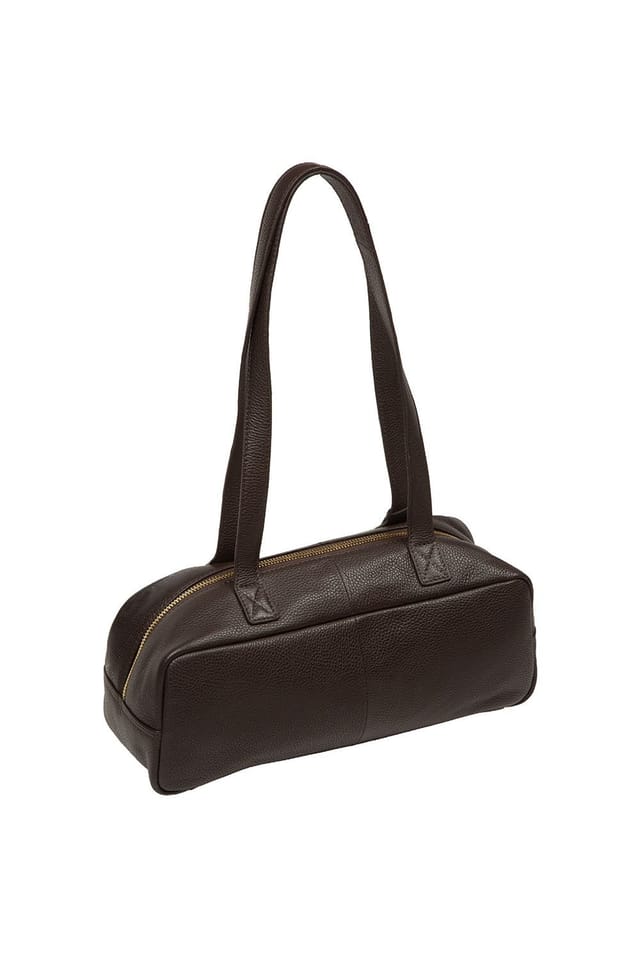 Pure Luxuries London Pure Luxuries London Women's 'Mercy' Leather Handbag in Dark Brown - 3