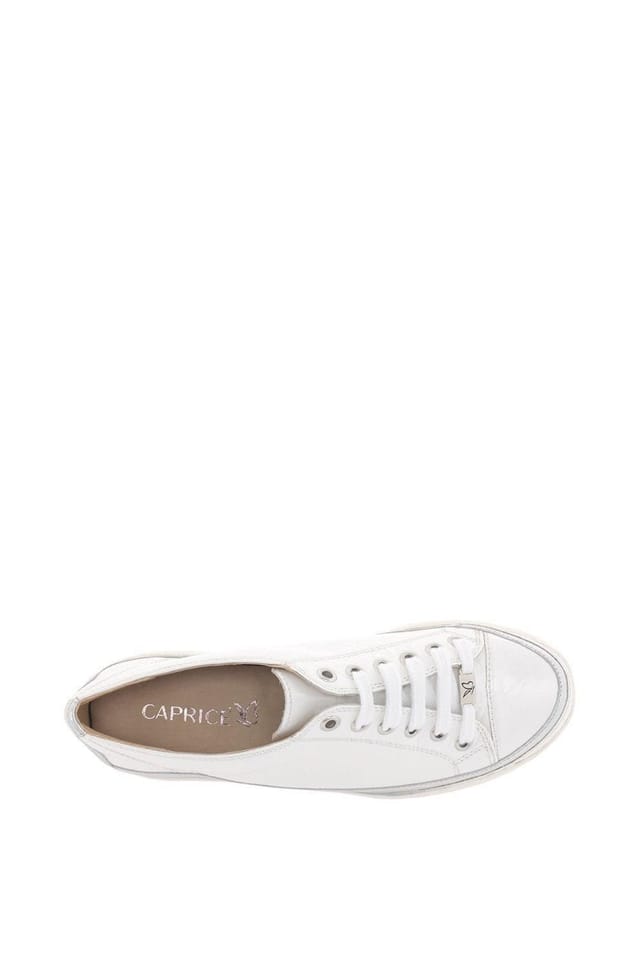 Caprice Caprice Women's 'Star' 'Casual Lace Up Trainers in White - 3
