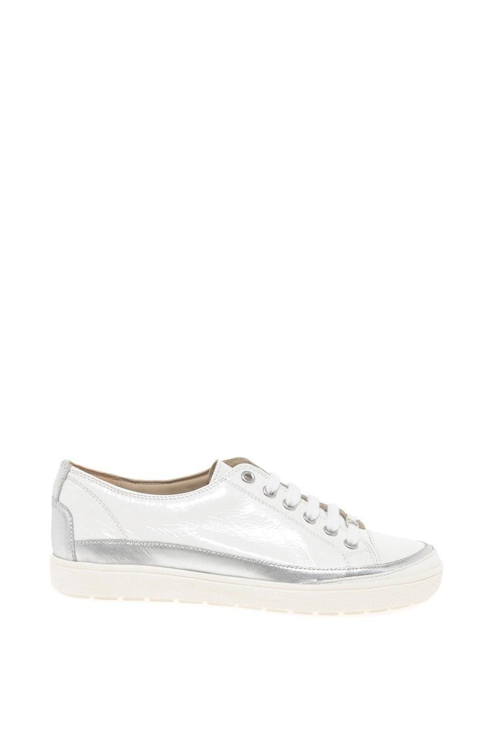 Caprice Caprice Women's 'Star' 'Casual Lace Up Trainers in White - 4