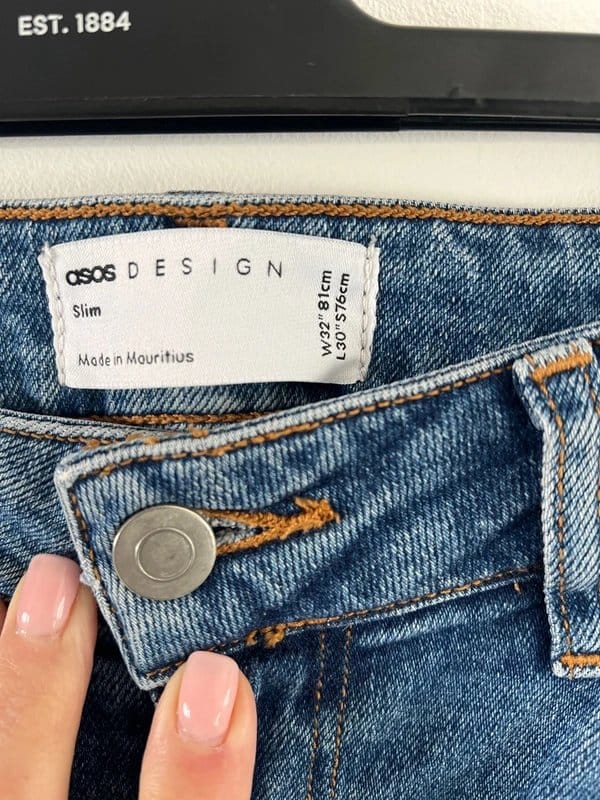 ASOS Men's Blue Slim Fit Jeans