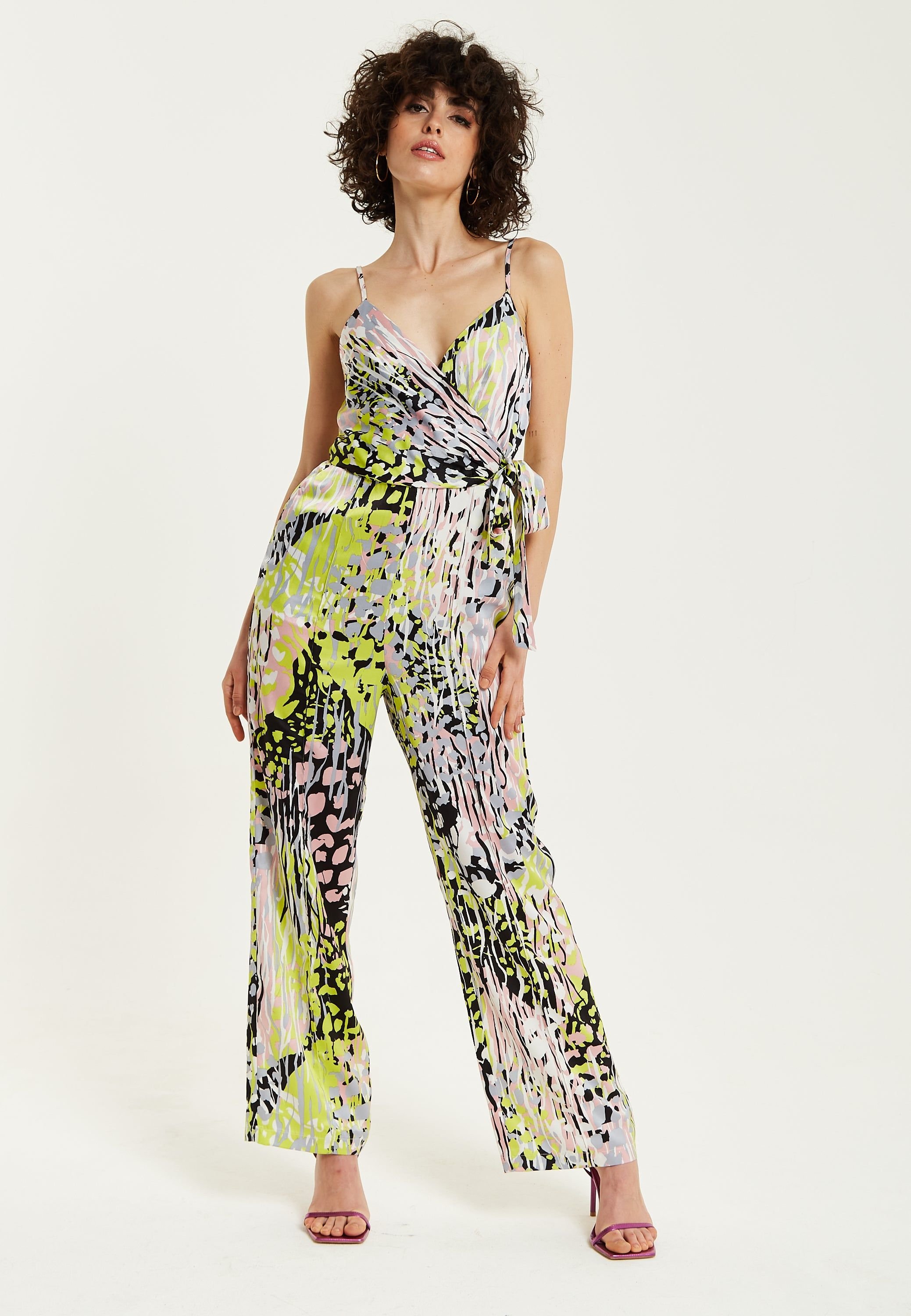 Liquorish Liquorish Women's Multicolour Abstract Print Jumpsuit - 2