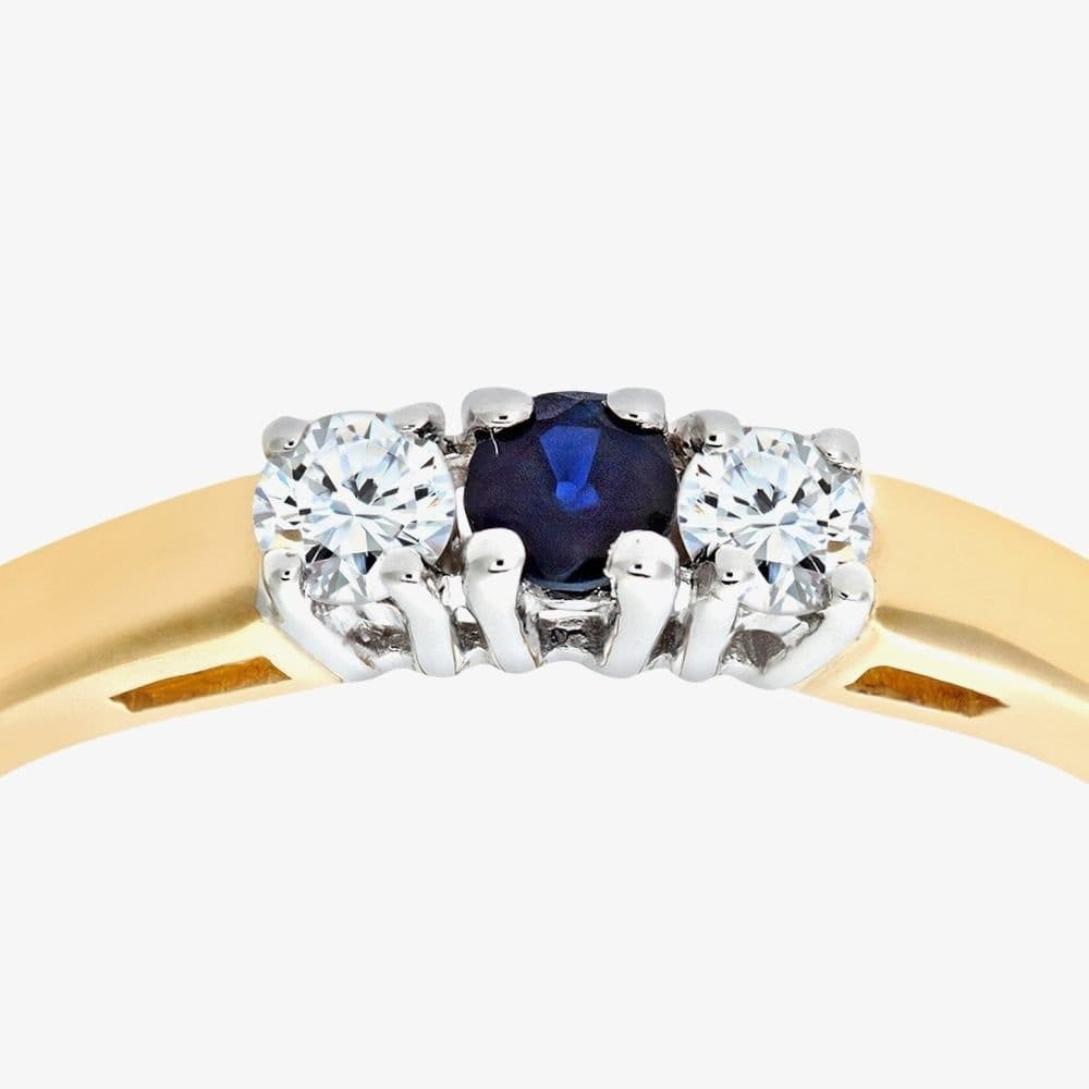 T.H.Baker T.H.Baker Women's 9ct Five Stone Ruby Half Eternity Ring in Gold - 4