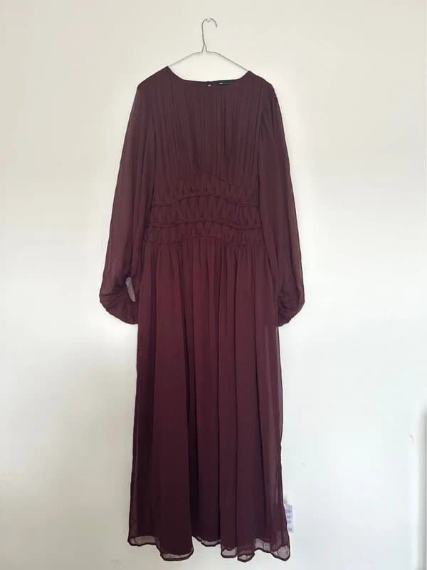 ASOS ASOS Burgundy Chiffon Maxi Dress BNWT