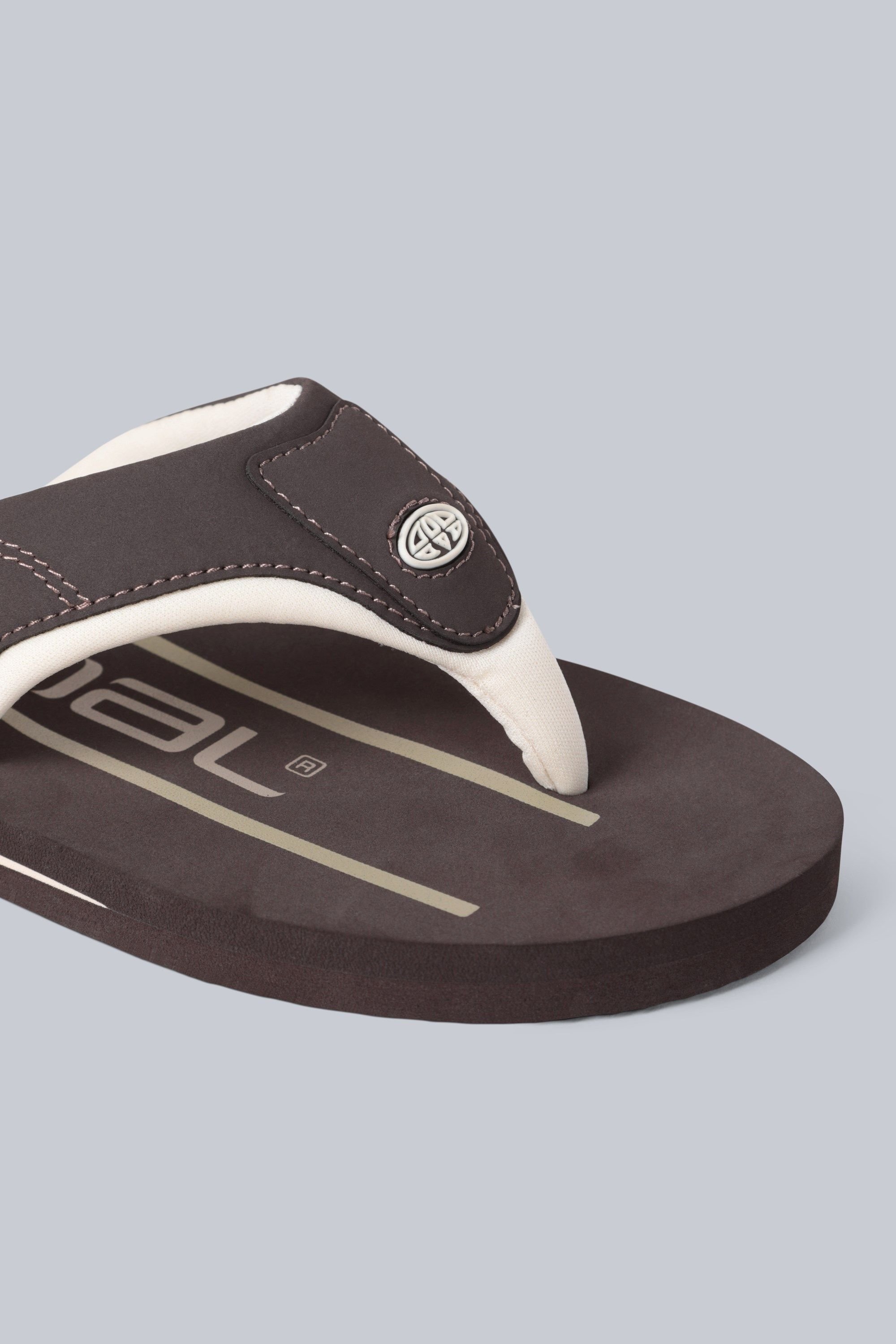 Animal Animal Men's 'Jekyl' Soft Padded Lightweight Casual Slip On Pool Beach Flip-Flops in Dark Brown - 4