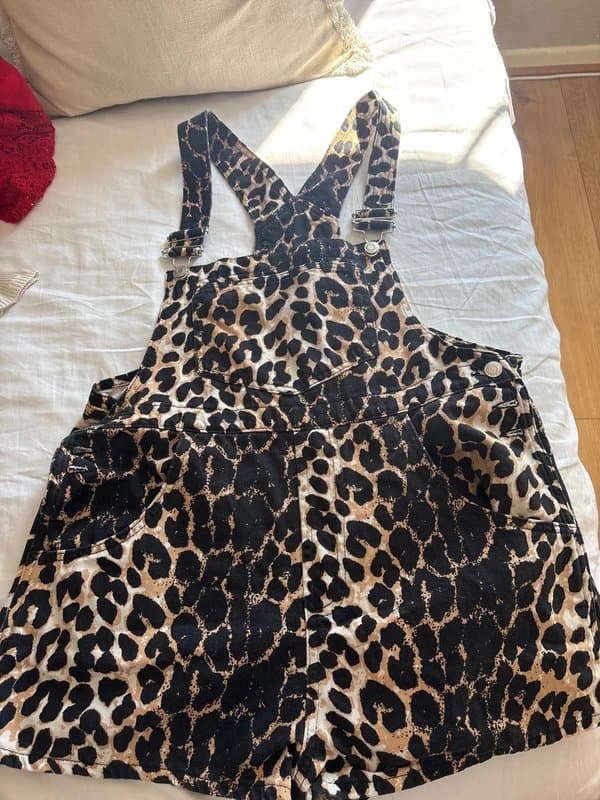 ASOS Design Leopard print dungarees
