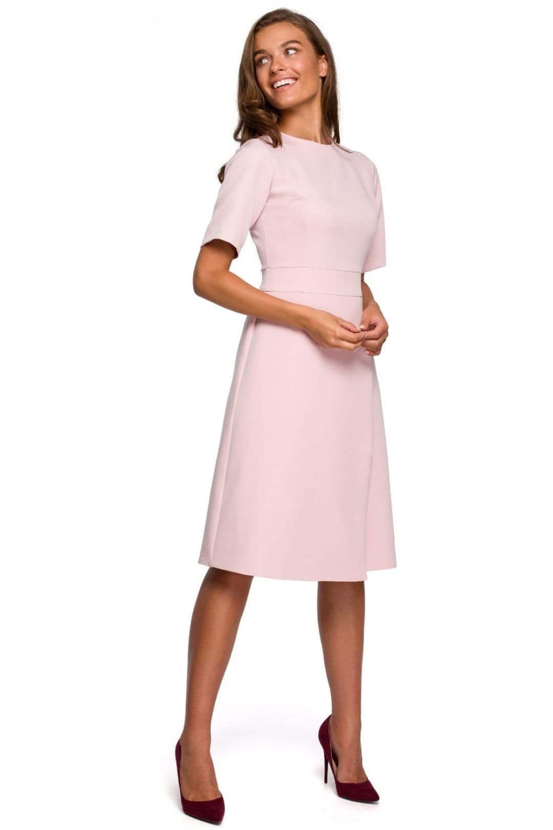 Love Lace Love Lace Women's Stylish Envelope Trapeze Cocktail Dress in Pink