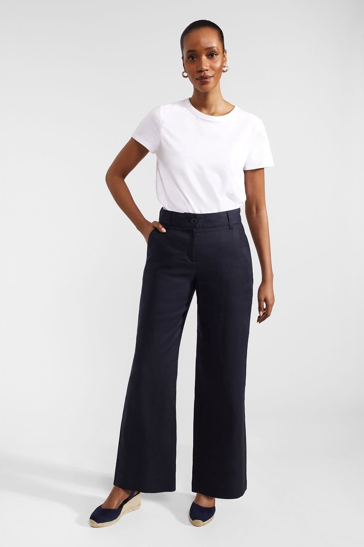 Hobbs London Hobbs London Women's Lynn Trouser in Dark Navy