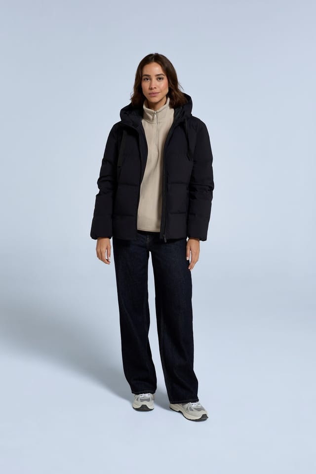 Animal Animal Women's 'Cosi Cloud' Water Resistant Breathable Thermal Tested Down Jacket in Jet Black - 2