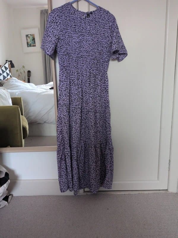 ASOS ASOS lilac floral midi dress size 10