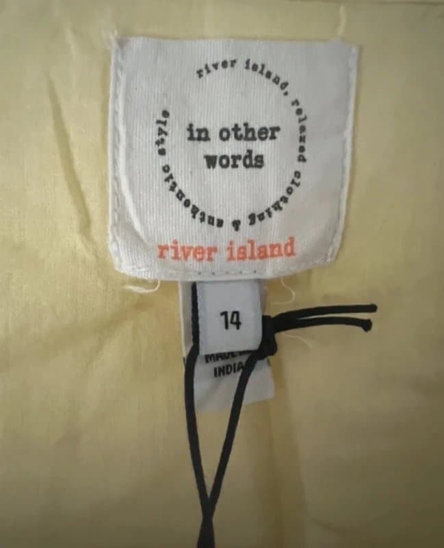 River Island River island lemon dress with tie waist