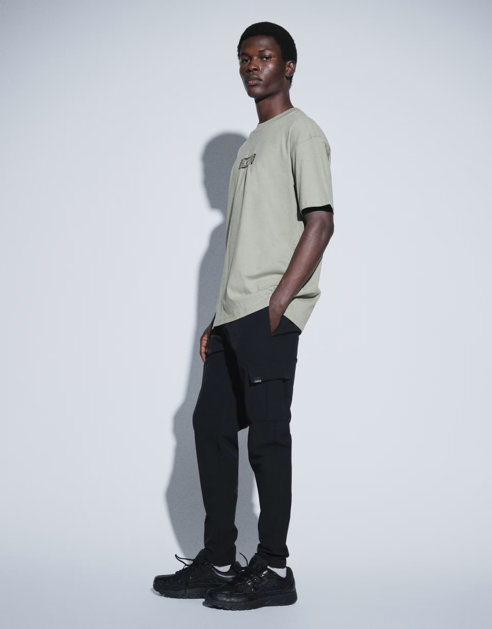 ASOS CAPO utility cargo trousers co-ord in black
