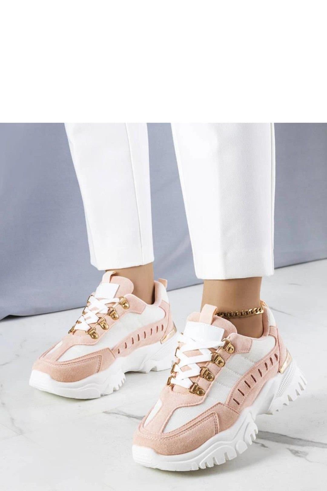 Love Lace Love Lace Women's Sport Lace Up Sneakers for Summer Comfort Rubber Sole Style in Coral