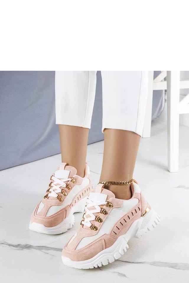 Love Lace Love Lace Women's Sport Lace Up Sneakers for Summer Comfort Rubber Sole Style in Coral - 2